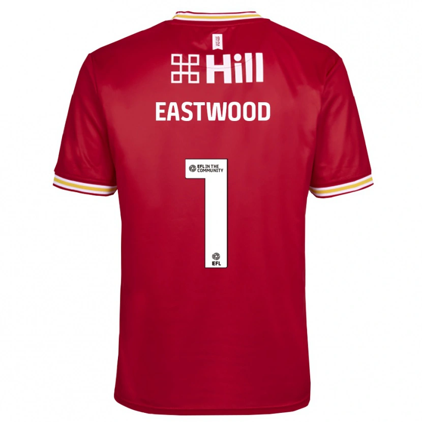 Danxen Kinder Jake Eastwood #1 Trikot Rot Weiß Torwarttrikot 2025/26