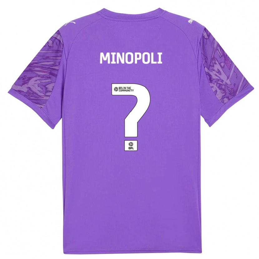 Danxen Kinder Giovanni Minopoli #0 Trikot Violett Rot Torwarttrikot 2025/26
