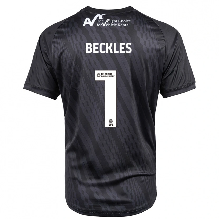 Danxen Kinder Frankie Beckles #1 Trikot Schwarz Weiß Torwarttrikot 2025/26