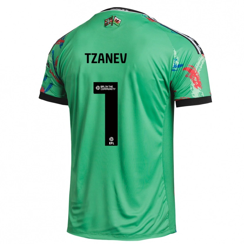 Danxen Kinder Nik Tzanev #1 Trikot Grün Rot Torwarttrikot 2025/26
