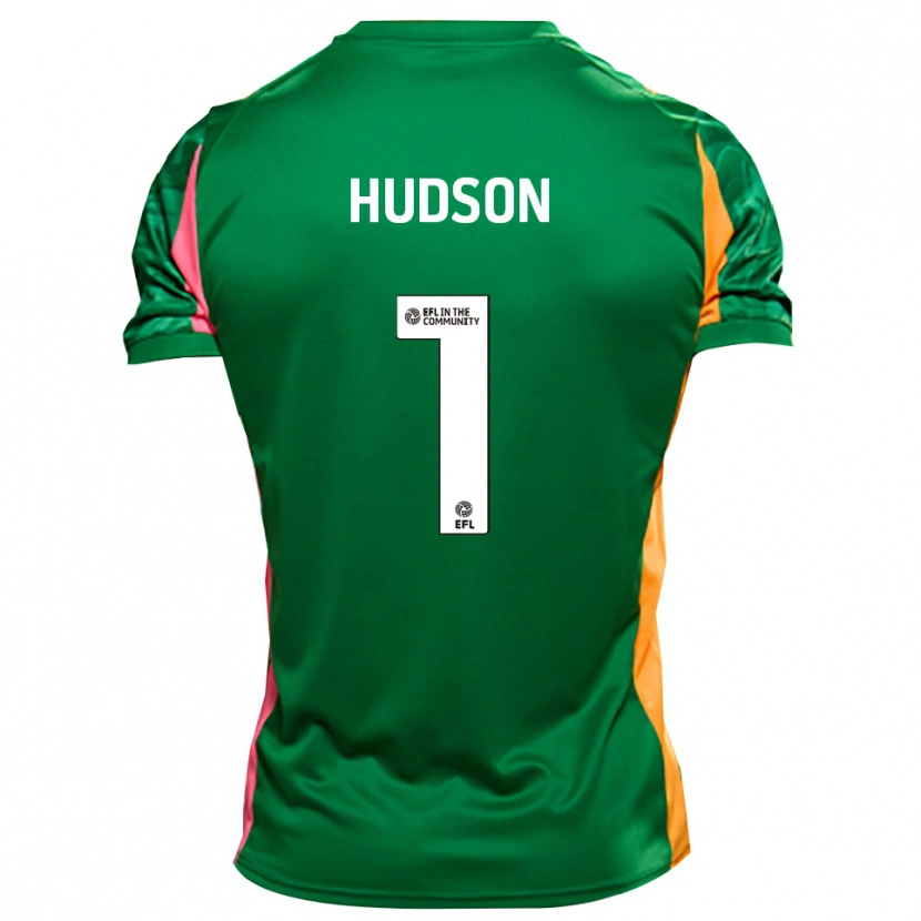 Danxen Kinder Mathew Hudson #1 Trikot Grün Orange Torwarttrikot 2025/26