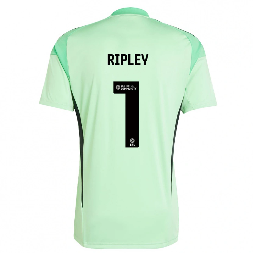 Danxen Kinder Connor Ripley #1 Trikot Hellgrün Schwarz Torwarttrikot 2025/26
