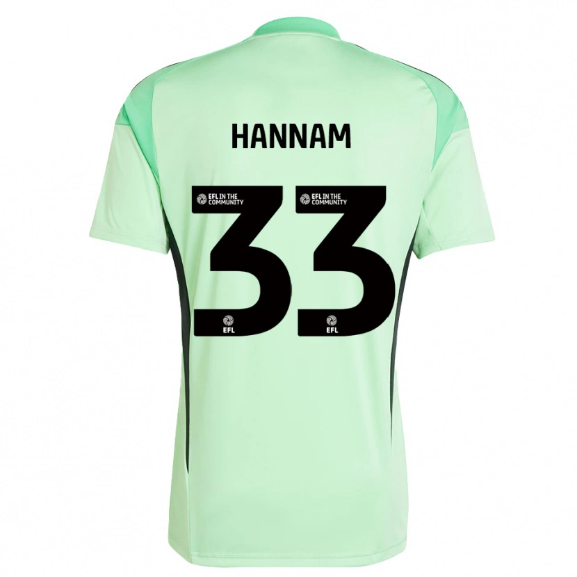 Danxen Kinder Shawna Hannam #33 Trikot Hellgrün Schwarz Torwarttrikot 2025/26