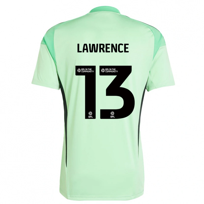 Danxen Kinder Charlie Lawrence #13 Trikot Hellgrün Schwarz Torwarttrikot 2025/26