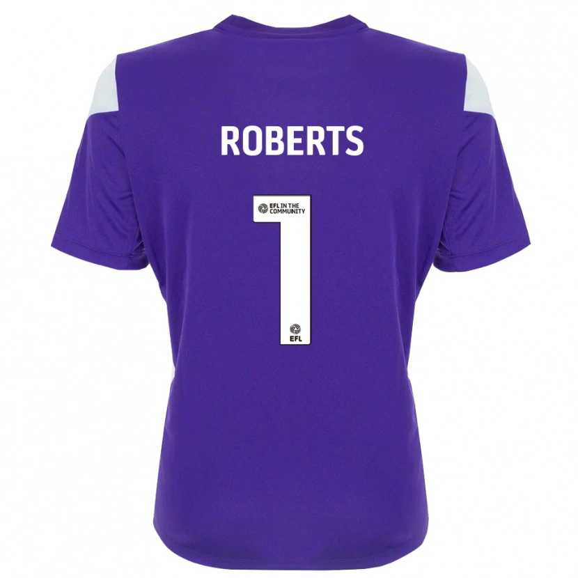 Danxen Kinder Myles Roberts #1 Trikot Violett Weiß Torwarttrikot 2025/26