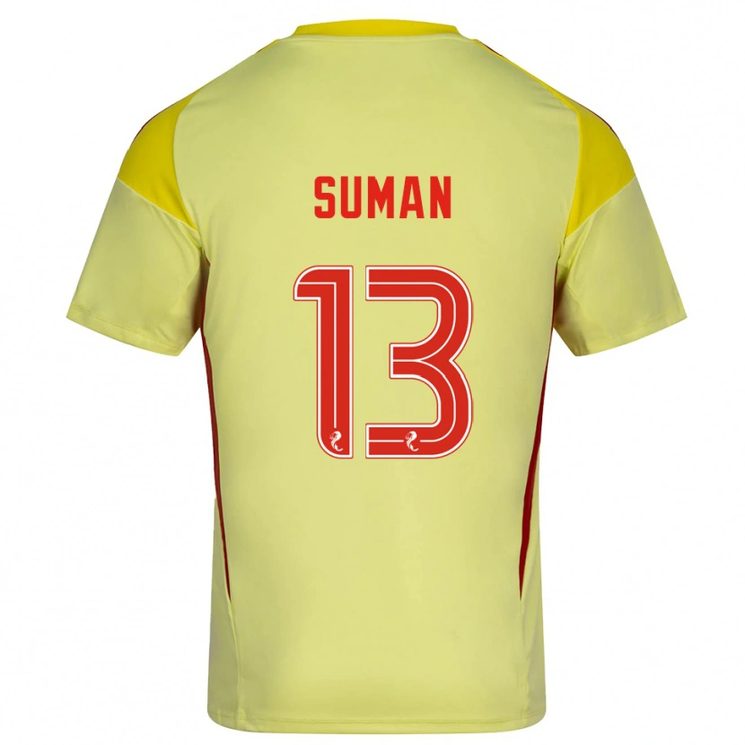 Danxen Kinder Nick Suman #13 Trikot Gelb Rot Torwarttrikot 2025/26