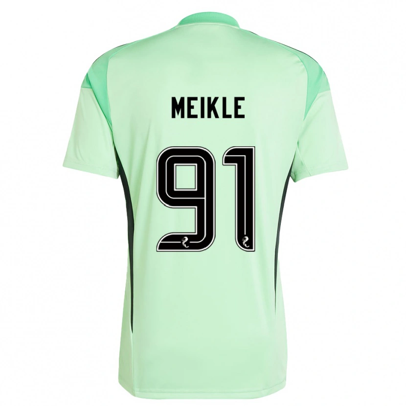 Danxen Kinder Jamie Meikle #91 Trikot Hellgrün Schwarz Torwarttrikot 2025/26