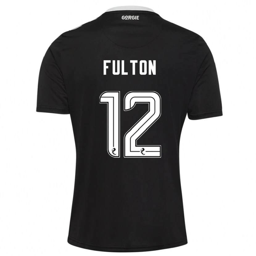 Danxen Kinder Ryan Fulton #12 Trikot Schwarz Bordeaux Torwarttrikot 2025/26