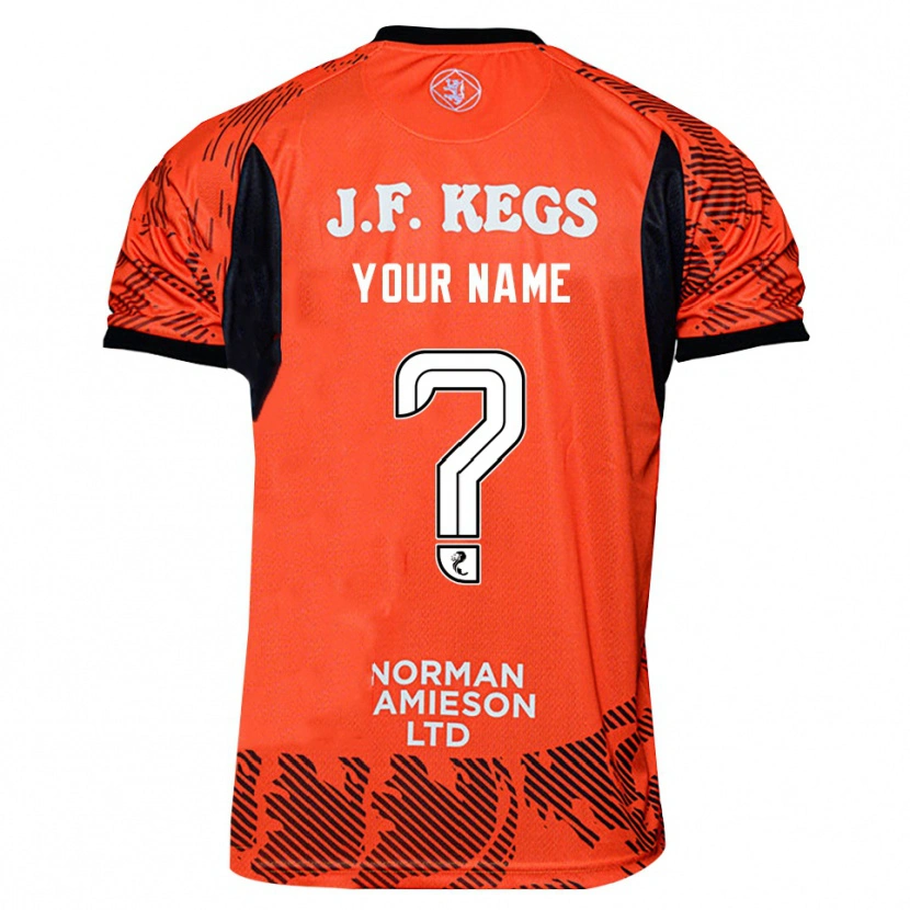 Danxen Kinder Dundee United Orange Schwarz Trikot Torwarttrikot 2025/26