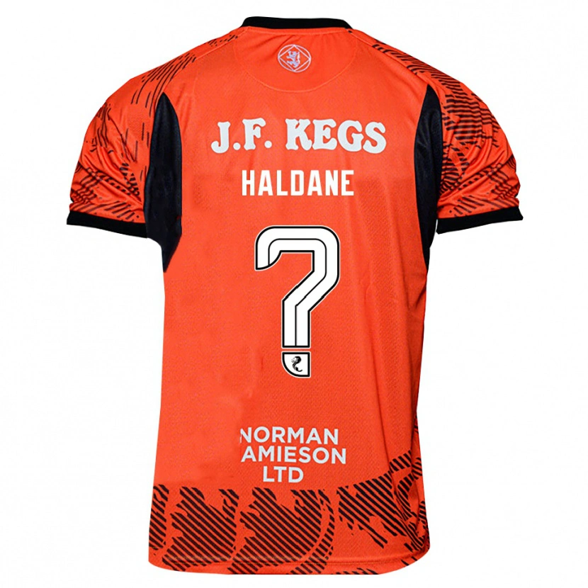 Danxen Kinder Lewis Haldane #0 Trikot Orange Schwarz Torwarttrikot 2025/26