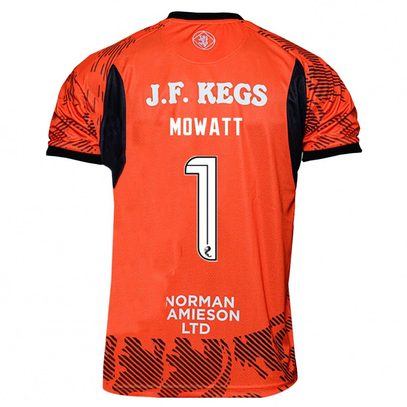 Danxen Kinder Beth Mowatt #1 Trikot Orange Schwarz Torwarttrikot 2025/26