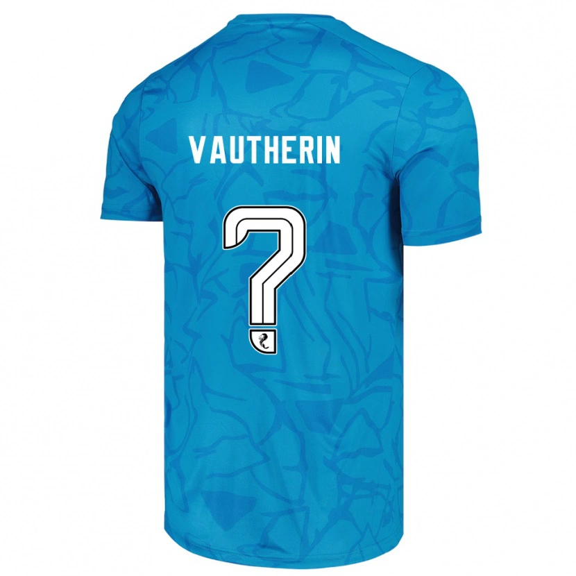 Danxen Kinder Sam Vautherin #0 Trikot Blau Weiß Torwarttrikot 2025/26