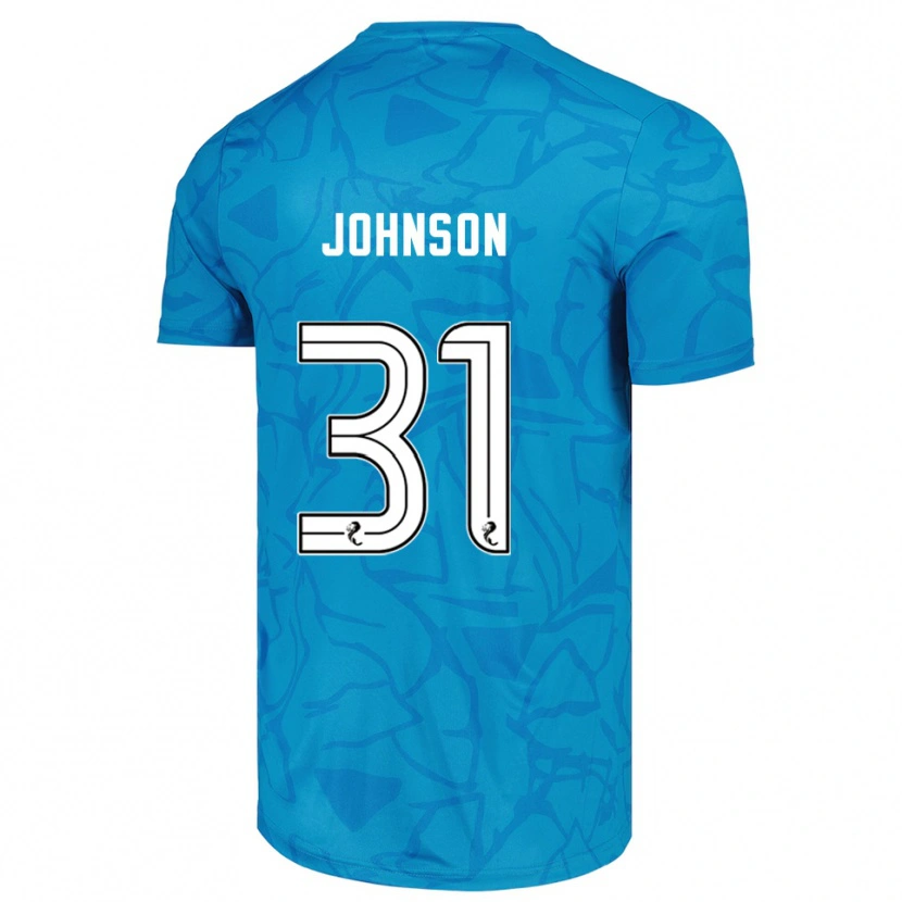Danxen Kinder Murray Johnson #31 Trikot Blau Weiß Torwarttrikot 2025/26