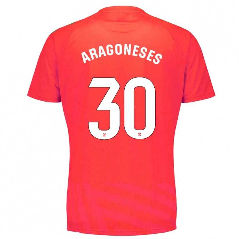 Danxen Kinder Sergio Aragoneses #30 Trikot Rot Weiß Torwarttrikot 2025/26