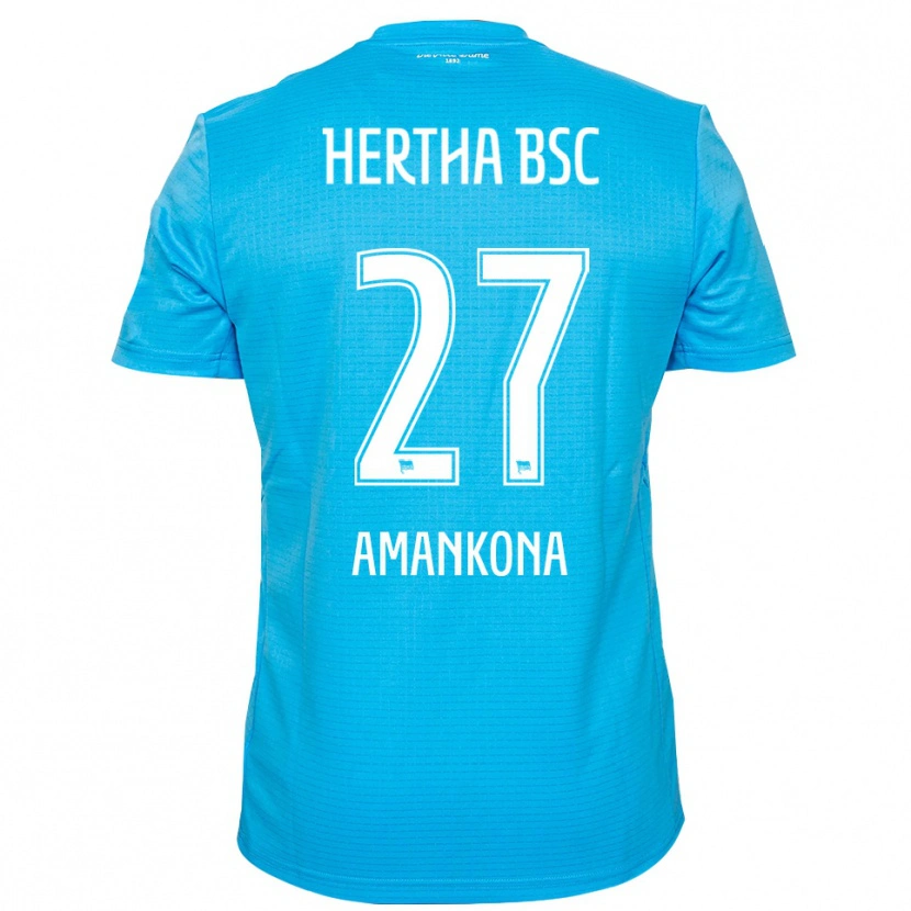 Danxen Kinder Nash-Daniel Amankona #27 Trikot Hellblau Weiß Torwarttrikot 2025/26