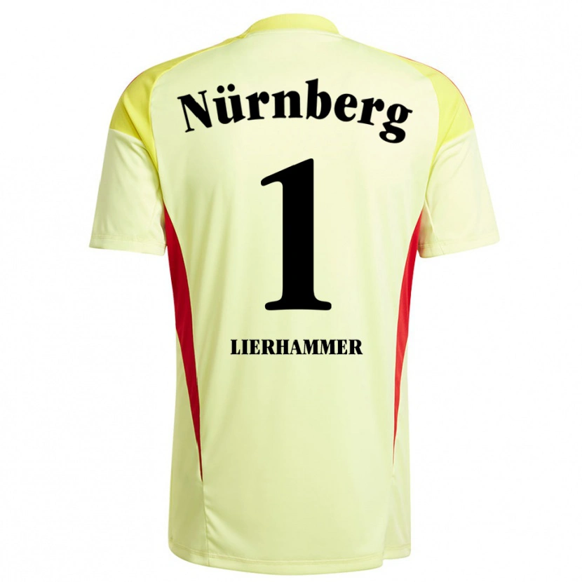 Danxen Kinder Tim Lierhammer #1 Trikot Gelb Schwarz Torwarttrikot 2025/26