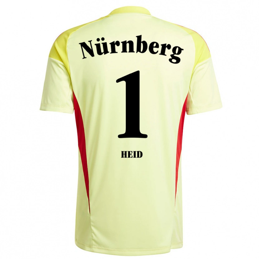 Danxen Kinder Noah Heid #1 Trikot Gelb Schwarz Torwarttrikot 2025/26