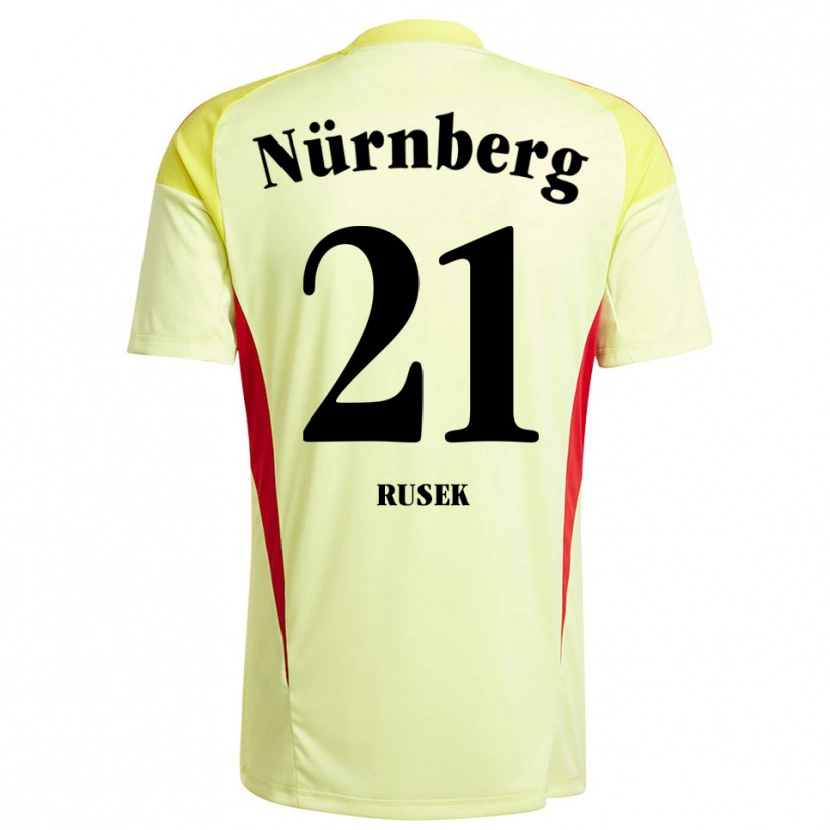 Danxen Kinder Larissa Rusek #21 Trikot Gelb Schwarz Torwarttrikot 2025/26
