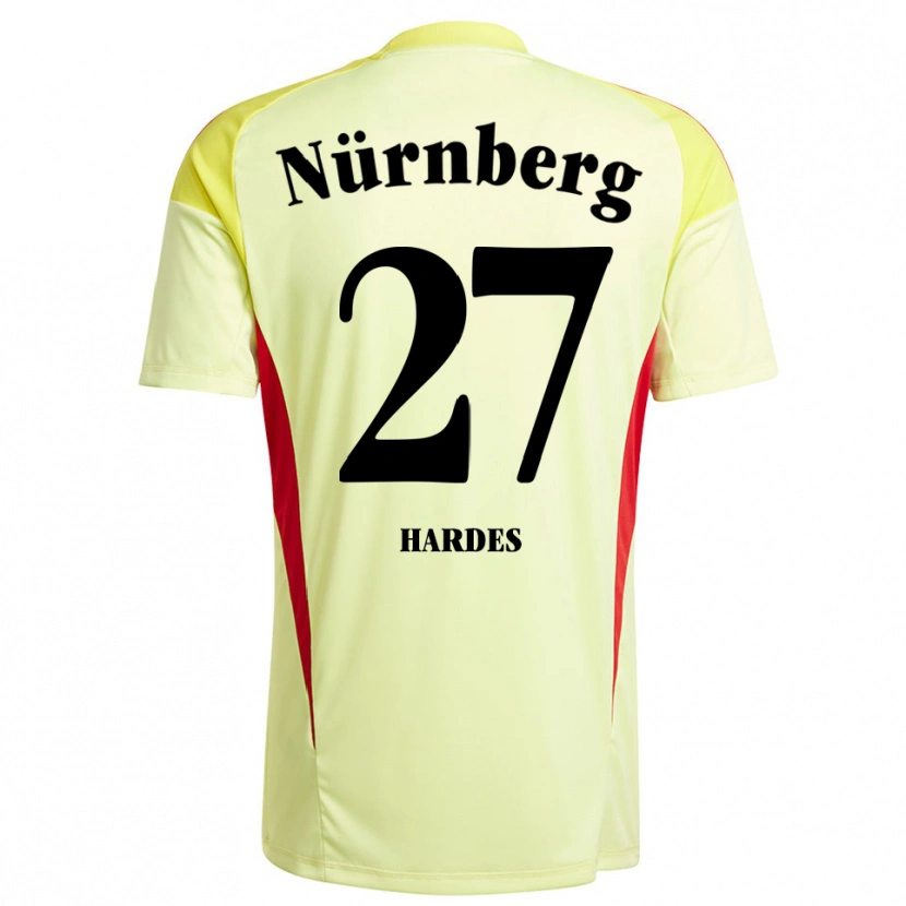 Danxen Kinder Aaron Hardes #27 Trikot Gelb Schwarz Torwarttrikot 2025/26