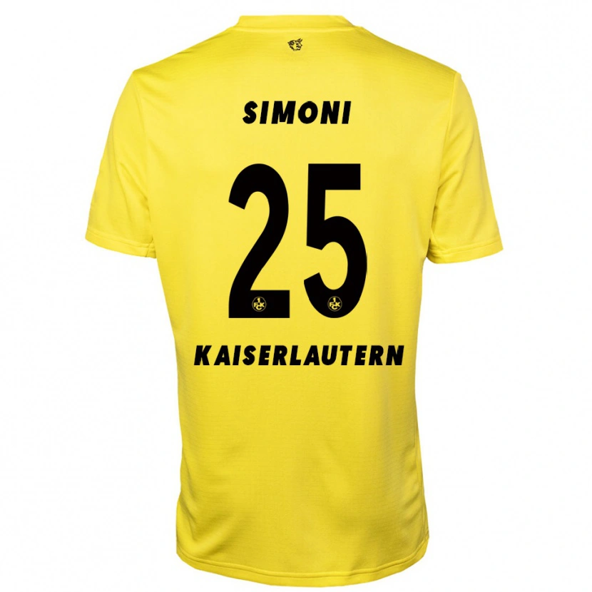 Danxen Kinder Simon Simoni #25 Trikot Gelb Schwarz Torwarttrikot 2025/26