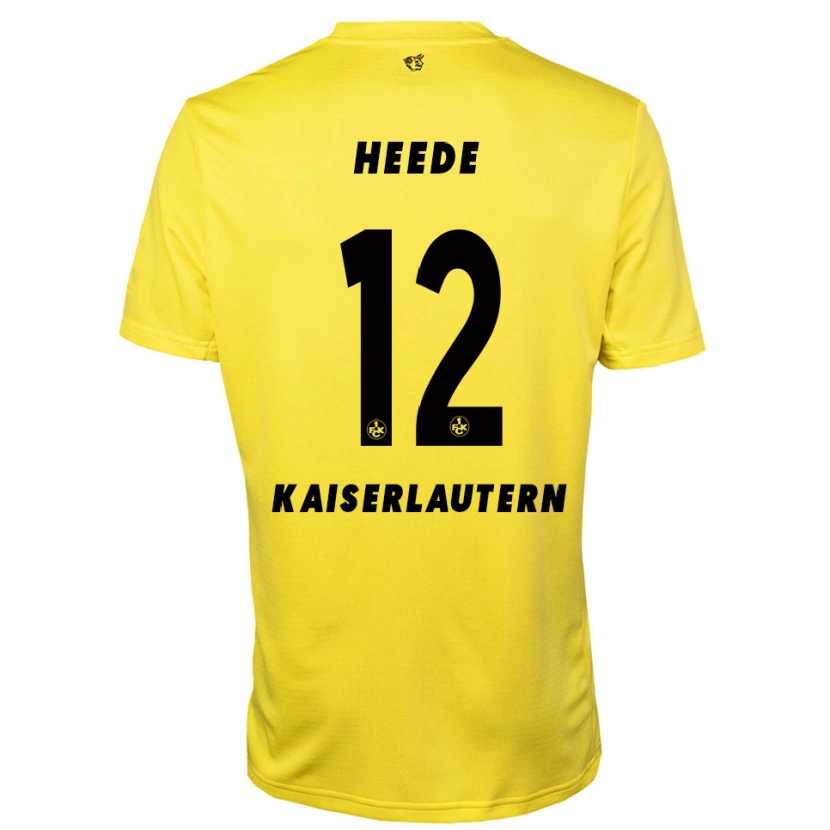 Danxen Kinder Jannis Heede #12 Trikot Gelb Schwarz Torwarttrikot 2025/26