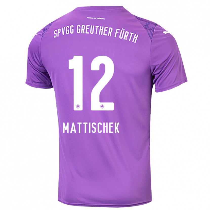 Danxen Kinder Jakob Mattischek #12 Trikot Lila Weiß Torwarttrikot 2025/26