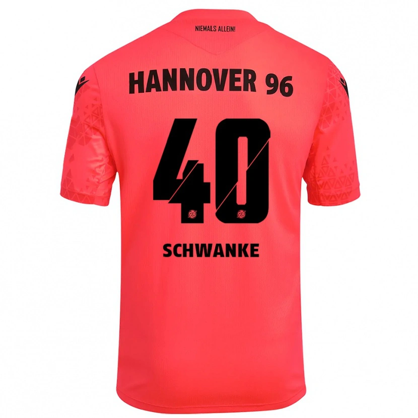 Danxen Kinder Jonas Schwanke #40 Trikot Rot Schwarz Torwarttrikot 2025/26