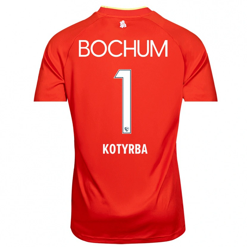 Danxen Kinder Finn Kotyrba #1 Trikot Rot Weiß Torwarttrikot 2025/26