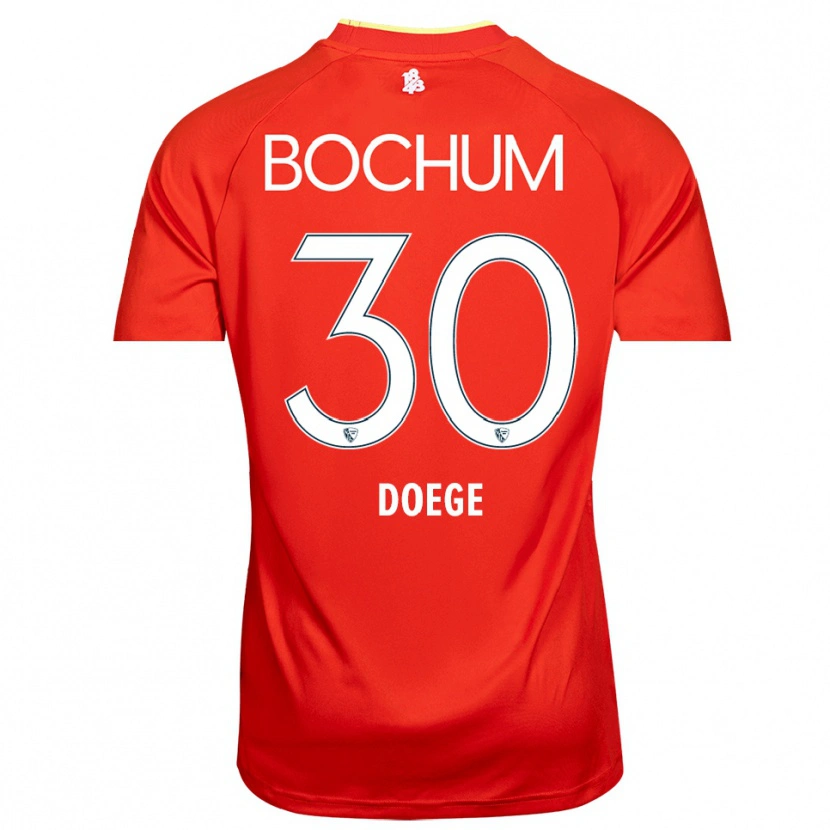 Danxen Kinder Leonie Doege #30 Trikot Rot Weiß Torwarttrikot 2025/26
