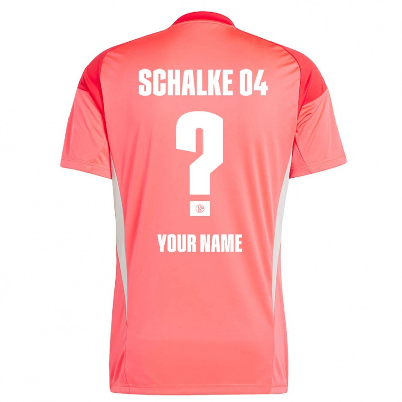 Danxen Kinder Schalke 04 Korallenrot Trikot Torwarttrikot 2025/26