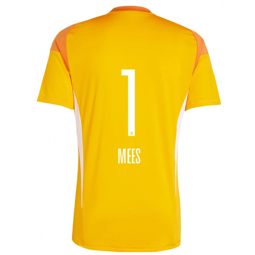 Danxen Kinder Alexander Mees #1 Trikot Gelb Orange Torwarttrikot 2025/26