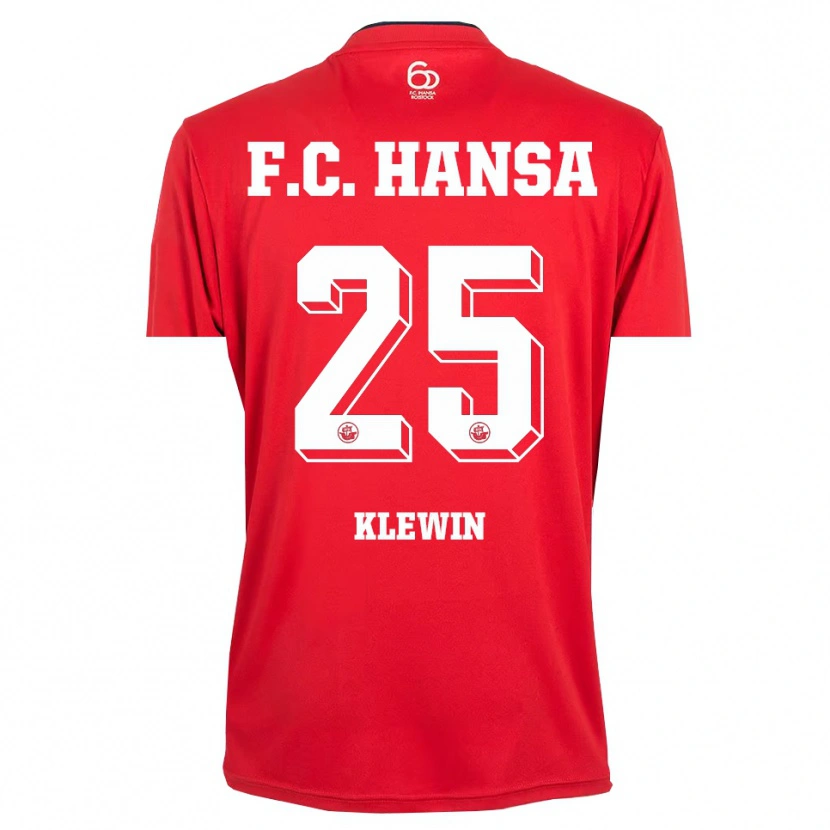 Danxen Kinder Philipp Klewin #25 Trikot Rot Weiß Torwarttrikot 2025/26