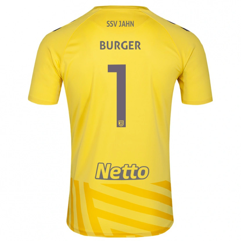 Danxen Kinder Gabriel Burger #1 Trikot Gelb Grau Torwarttrikot 2025/26