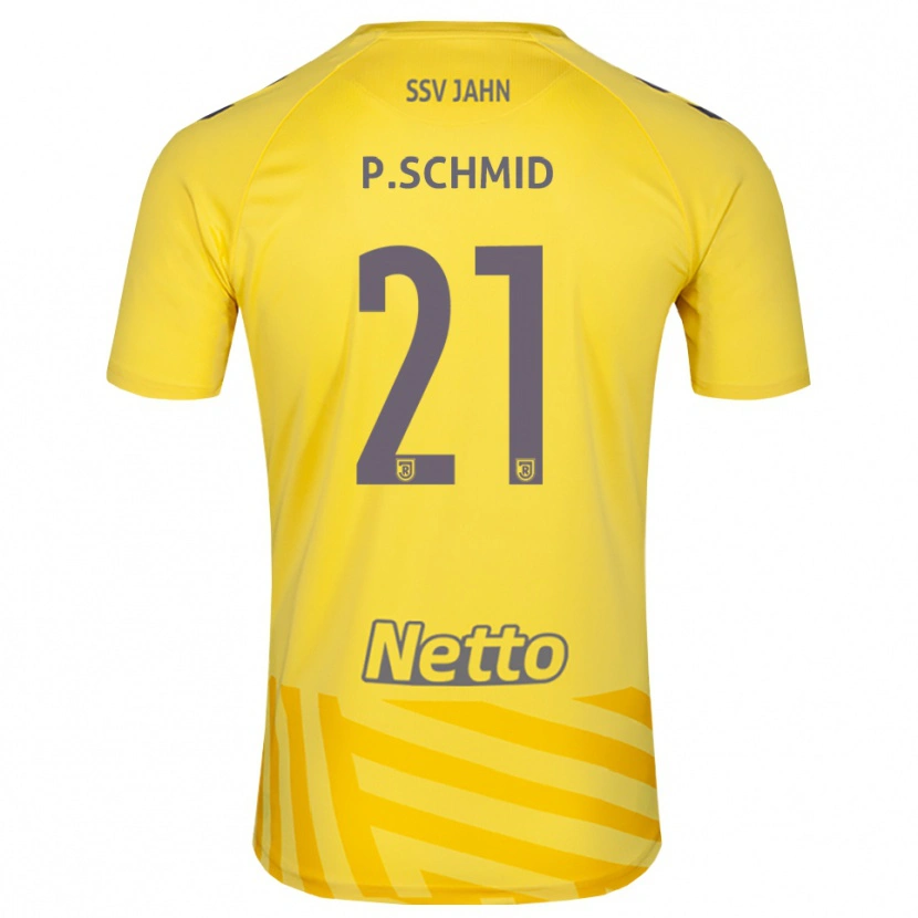 Danxen Kinder Paul Schmid #21 Trikot Gelb Grau Torwarttrikot 2025/26