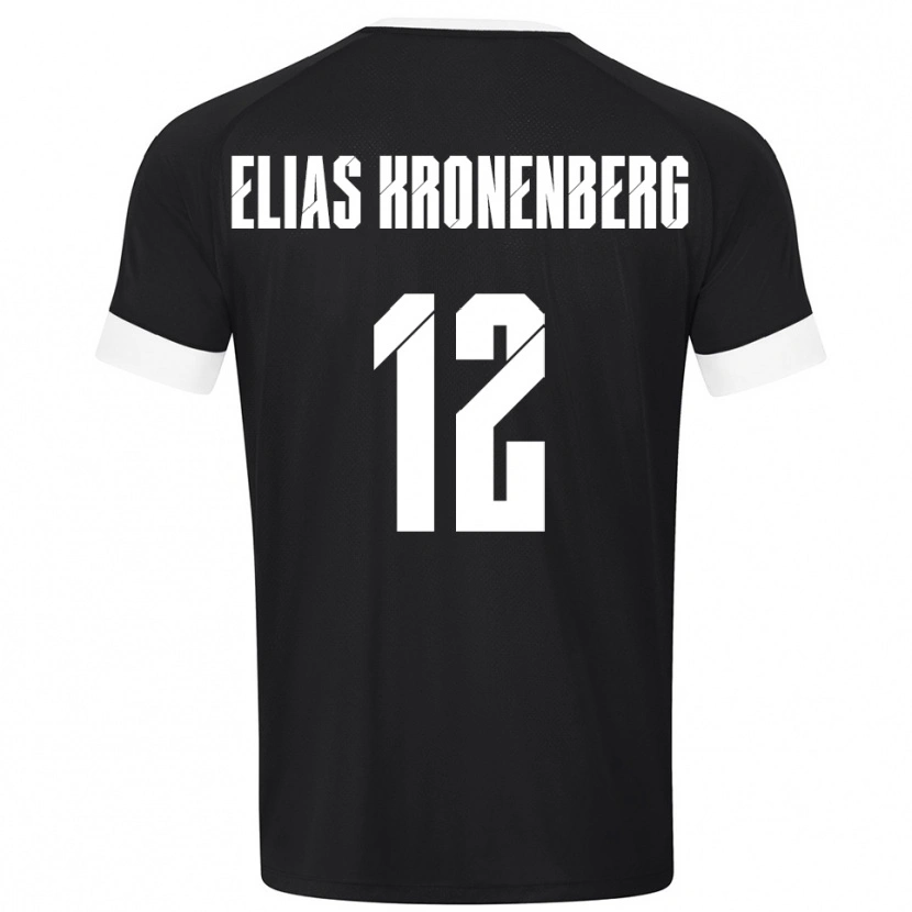 Danxen Kinder Sebastian Elias Kronenberg #12 Trikot Schwarz Weiß Torwarttrikot 2025/26
