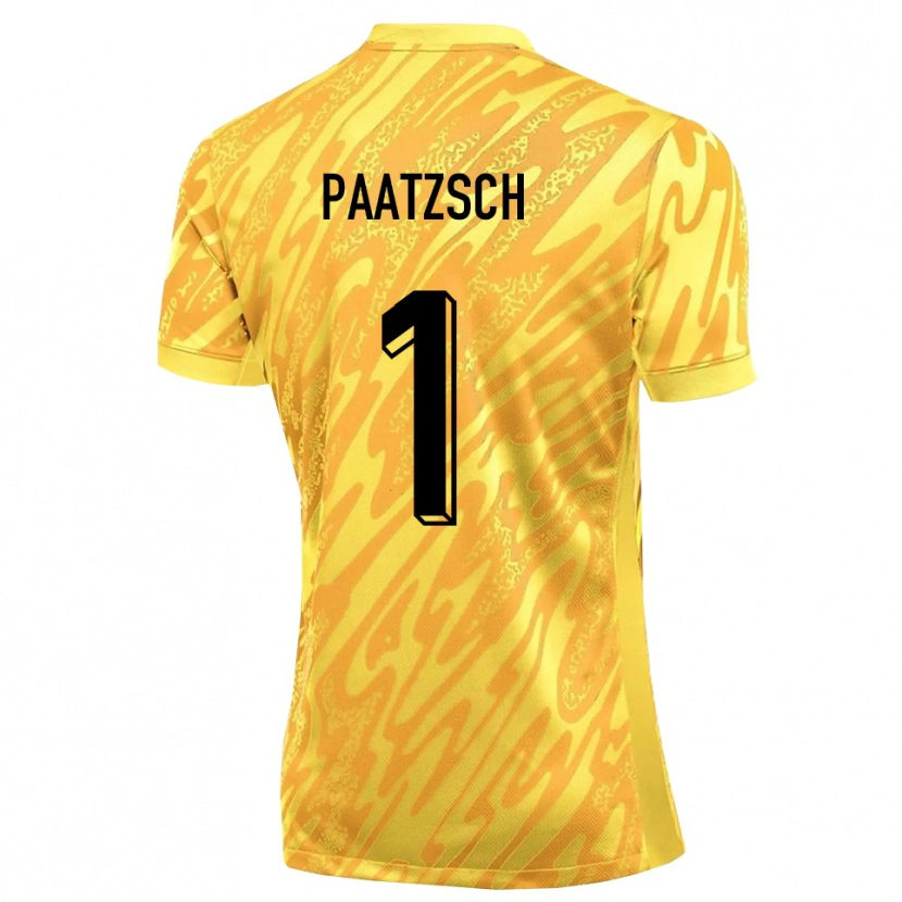Danxen Kinder Pascal Paatzsch #1 Trikot Gelb Orange Torwarttrikot 2025/26