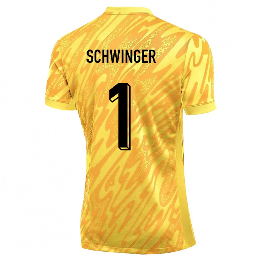 Danxen Kinder Holm Schwinger #1 Trikot Gelb Orange Torwarttrikot 2025/26