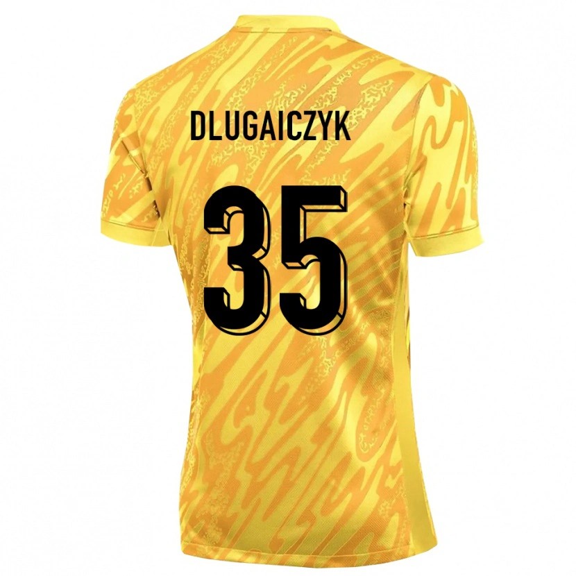 Danxen Kinder Alexander Dlugaiczyk #35 Trikot Gelb Orange Torwarttrikot 2025/26