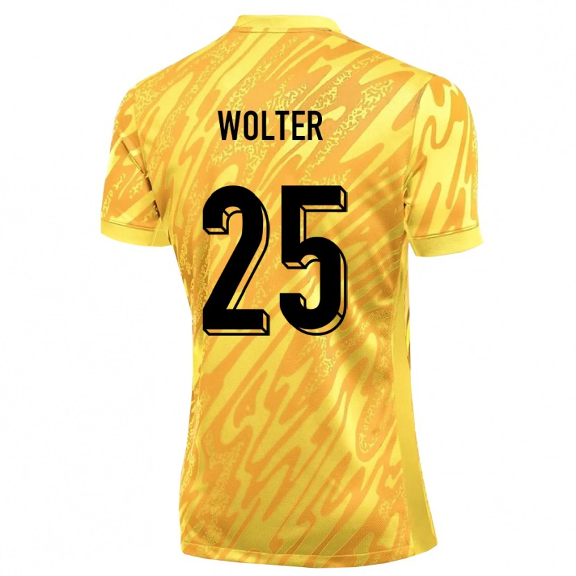 Danxen Kinder Fynn Wolter #25 Trikot Gelb Orange Torwarttrikot 2025/26
