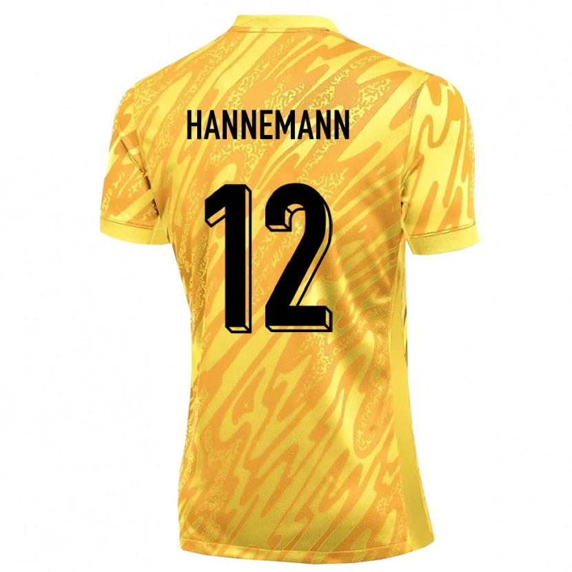 Danxen Kinder Sören Hannemann #12 Trikot Gelb Orange Torwarttrikot 2025/26
