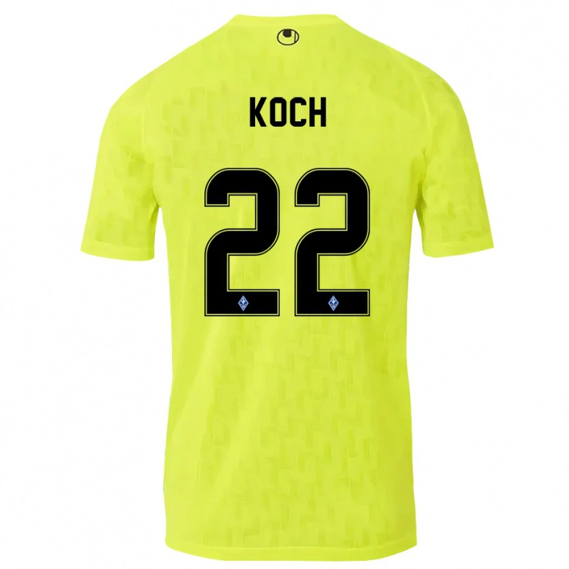 Danxen Kinder Nico Koch #22 Trikot Gelb Schwarz Torwarttrikot 2025/26