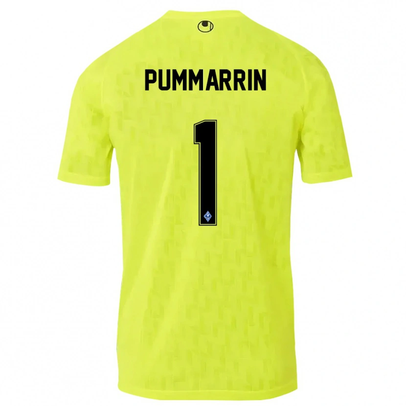 Danxen Kinder Kritsana Pummarrin #1 Trikot Gelb Schwarz Torwarttrikot 2025/26