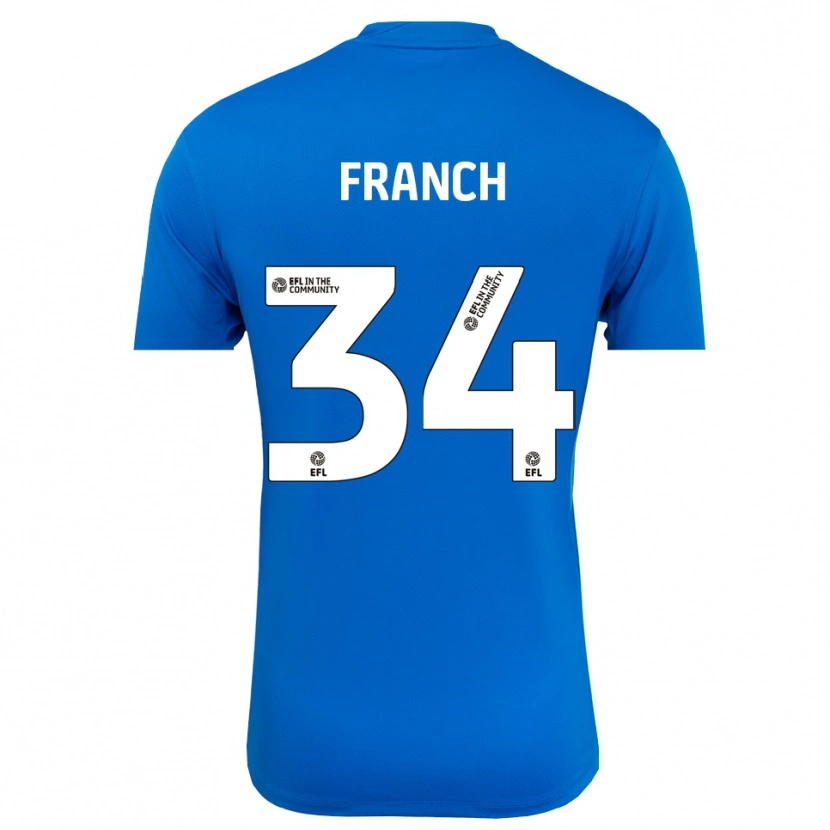 Danxen Kinder Adrianna Franch #34 Trikot Blau Weiß Torwarttrikot 2025/26