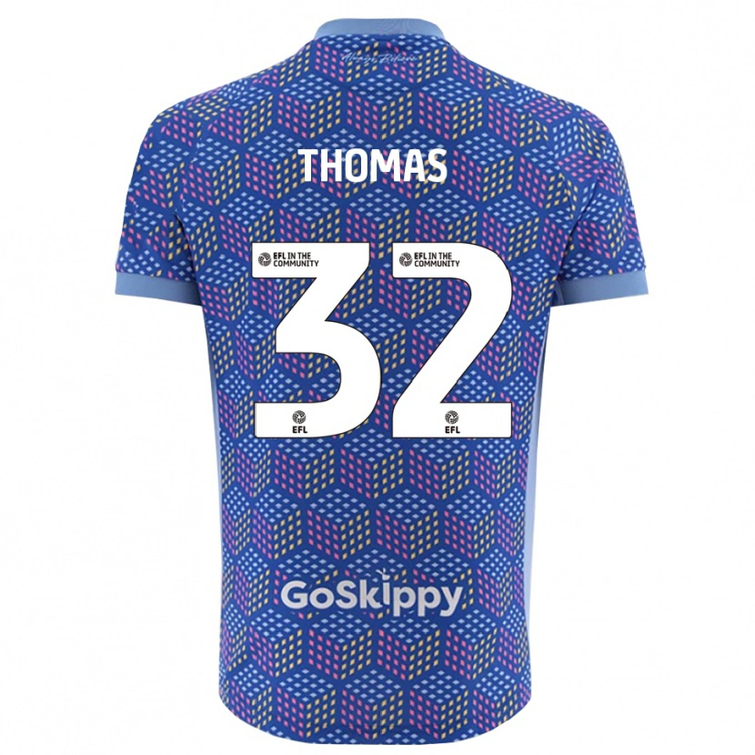 Danxen Kinder Lewis Thomas #32 Trikot Blau Schwarz Torwarttrikot 2025/26