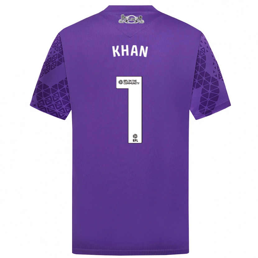 Danxen Kinder Adam Khan #1 Trikot Violett Weiß Torwarttrikot 2025/26