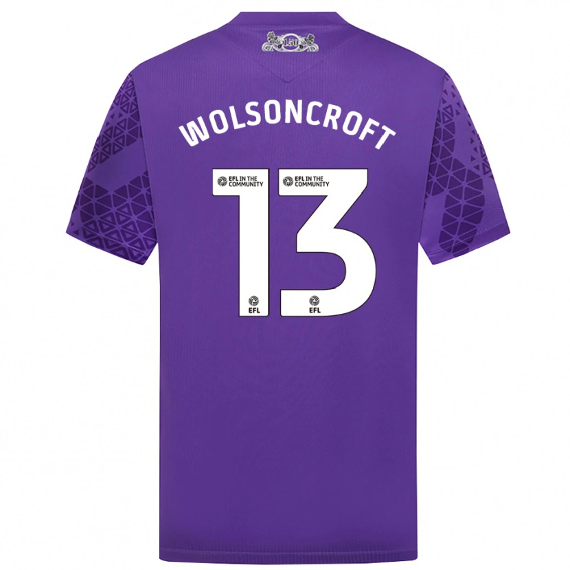 Danxen Kinder Blake Wolsoncroft #13 Trikot Violett Weiß Torwarttrikot 2025/26