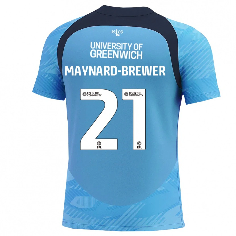 Danxen Kinder Ashley Maynard-Brewer #21 Trikot Blau Weiß Torwarttrikot 2025/26