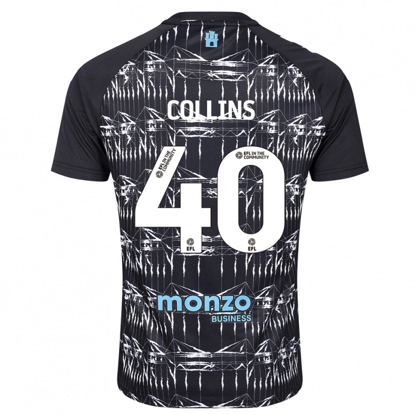 Danxen Kinder Brad Collins #40 Trikot Schwarz Blau Torwarttrikot 2025/26