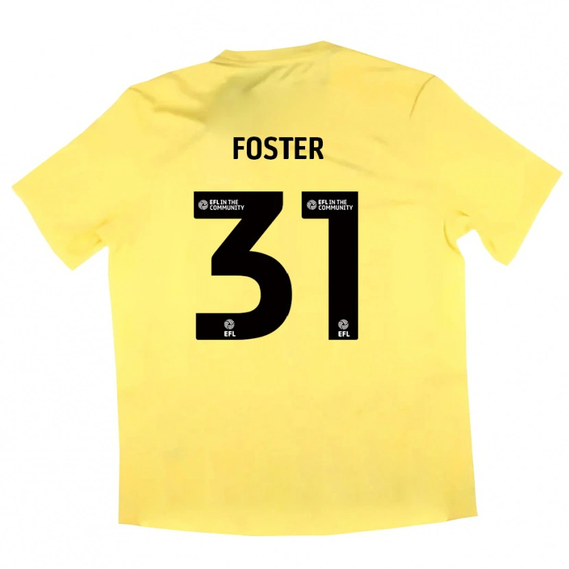 Danxen Kinder Owen Foster #31 Trikot Gelb Schwarz Torwarttrikot 2025/26