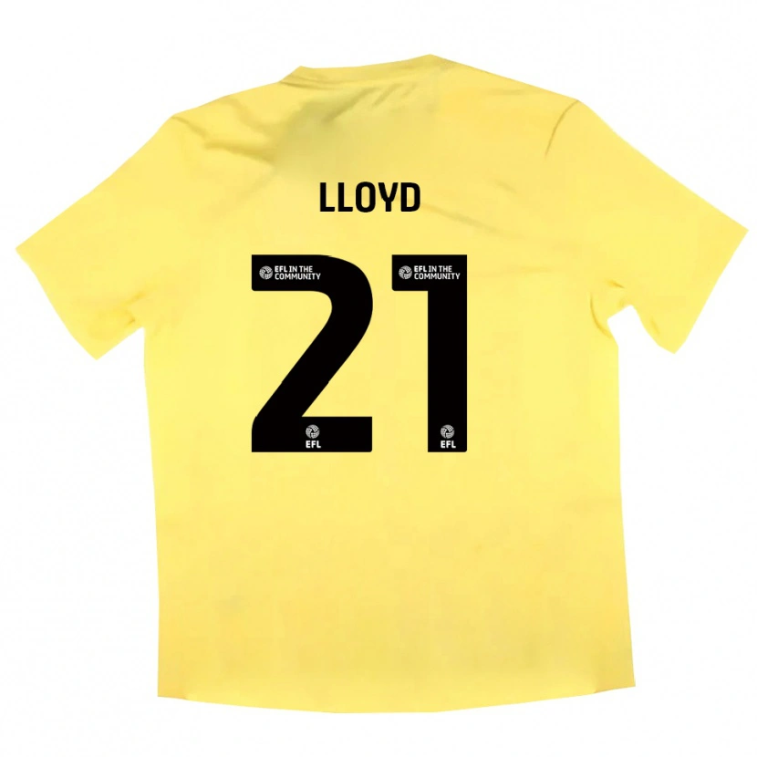 Danxen Kinder Oliver Lloyd #21 Trikot Gelb Schwarz Torwarttrikot 2025/26